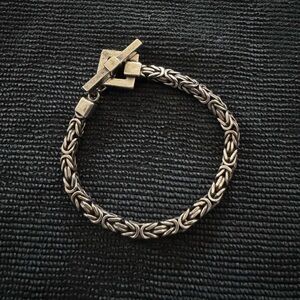 Lois Hill Sterling Silver 925 Box Weave Bracelet 7”